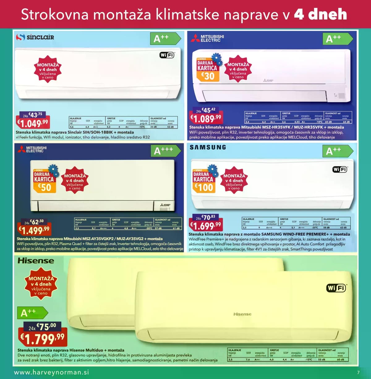 Stran 7. Harvey Norman kataloga - Pomladna akcija na obroke od 12.05.2026.