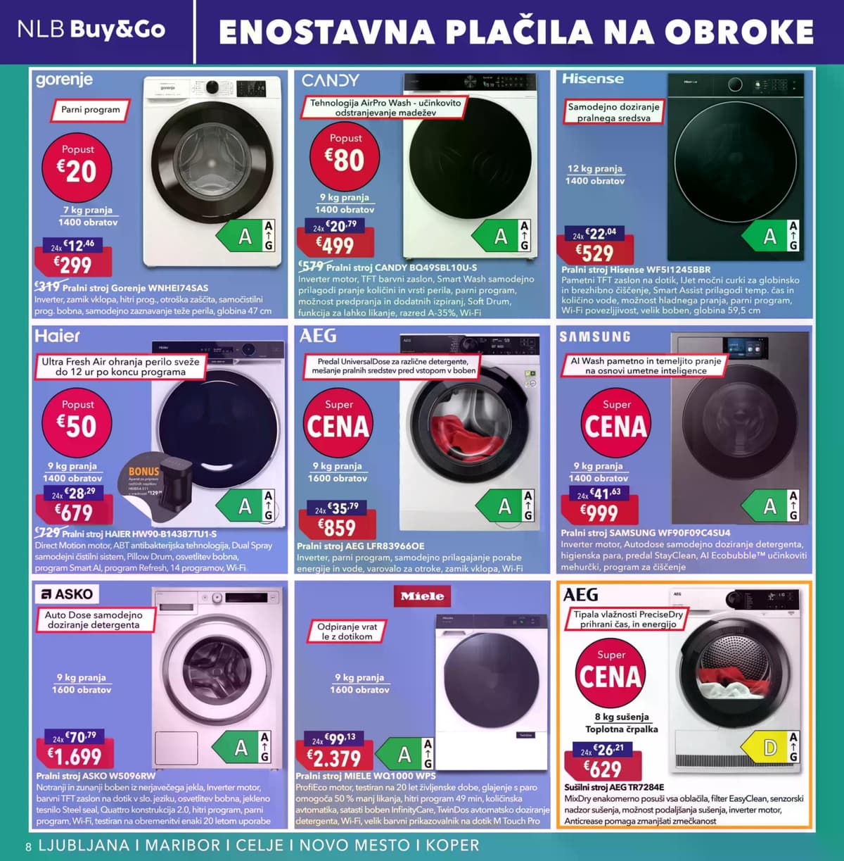 Stran 8. Harvey Norman kataloga - Pomladna akcija na obroke od 12.05.2026.