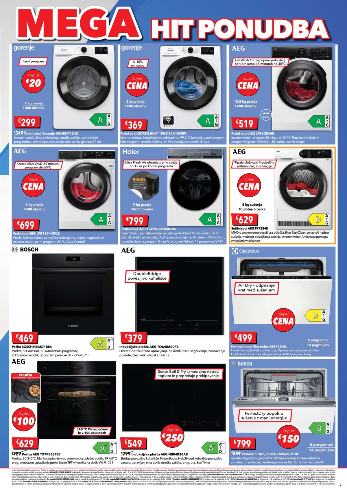 Stran 7. Harvey Norman kataloga - Mega Hit Ponudba