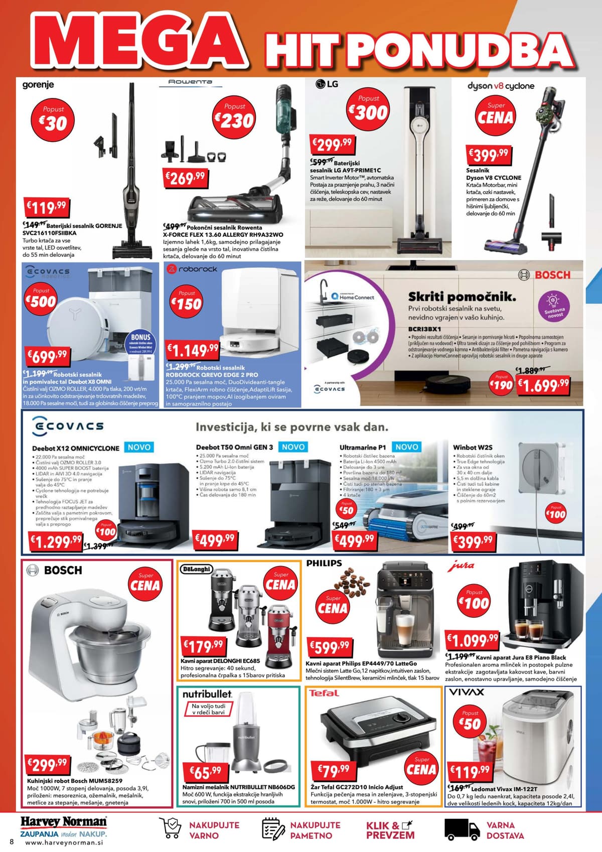 Stran 8. Harvey Norman kataloga - Mega Hit Ponudba