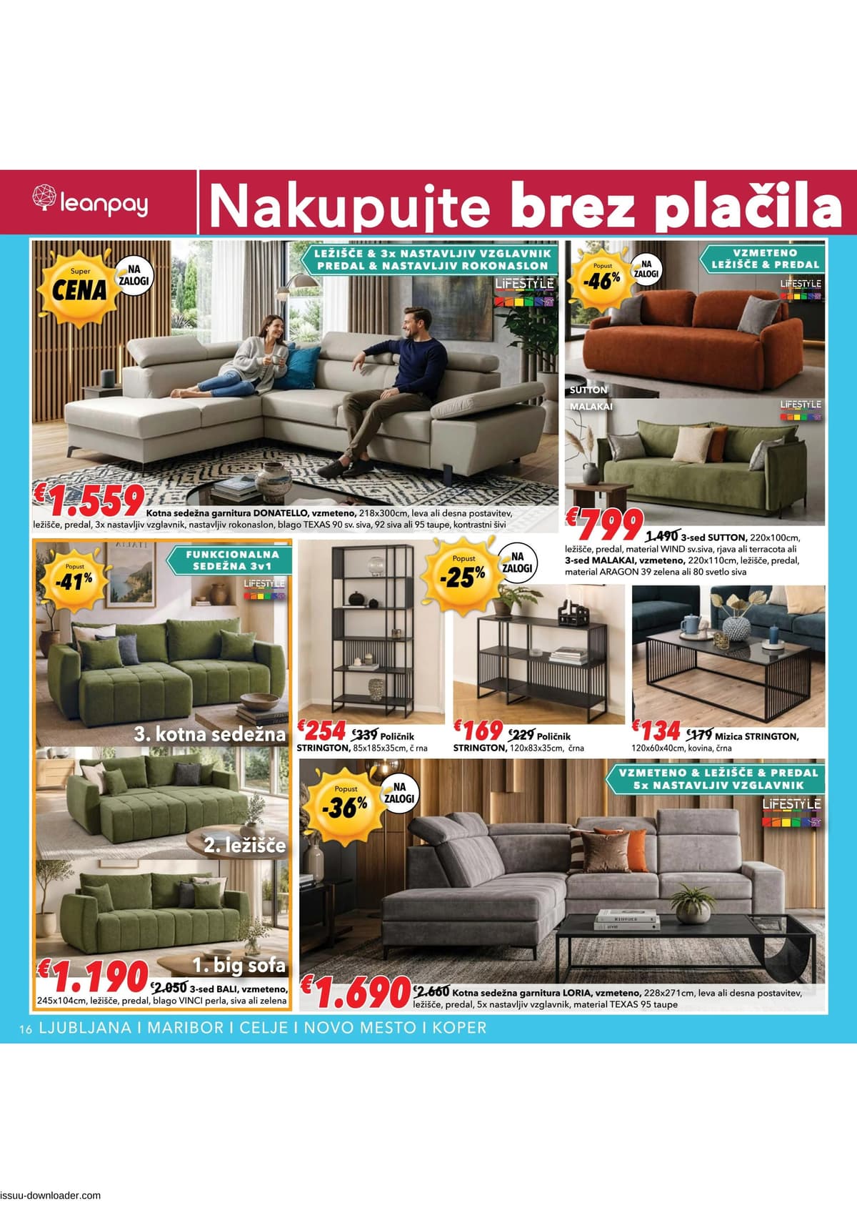 Stran 16. Harvey Norman kataloga - Brez plačila obroka do oktobra 2026 od 28.05.2026.