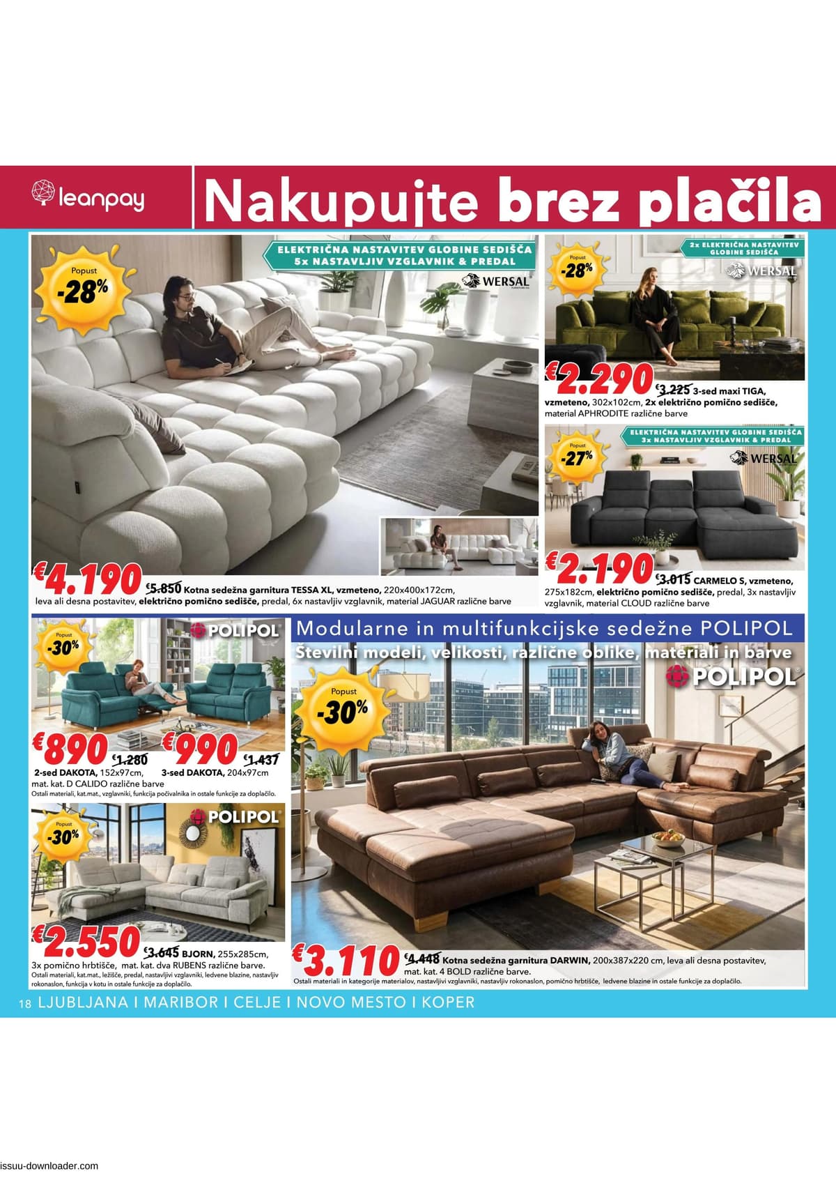 Stran 18. Harvey Norman kataloga - Brez plačila obroka do oktobra 2026 od 28.05.2026.