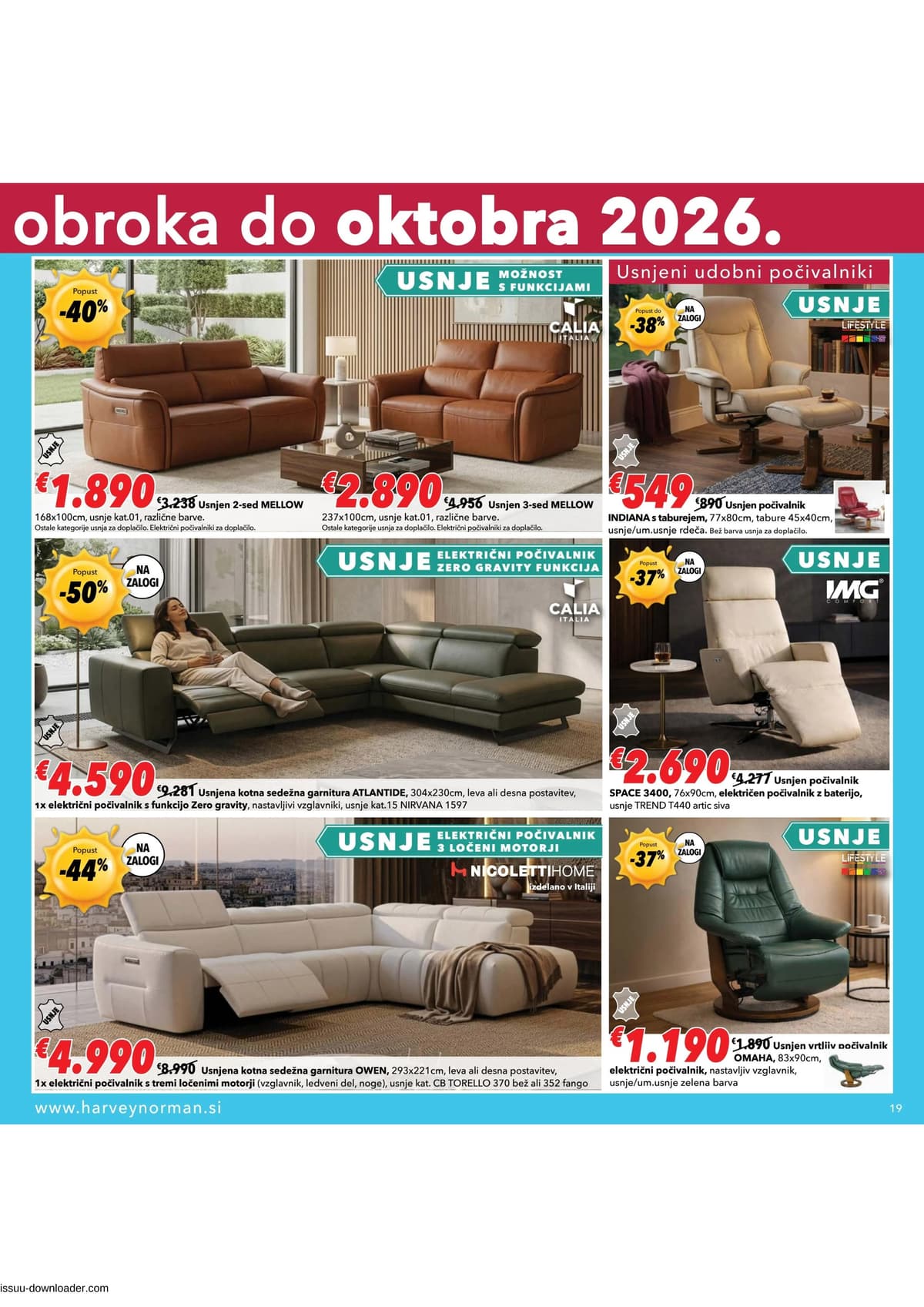Stran 19. Harvey Norman kataloga - Brez plačila obroka do oktobra 2026 od 28.05.2026.