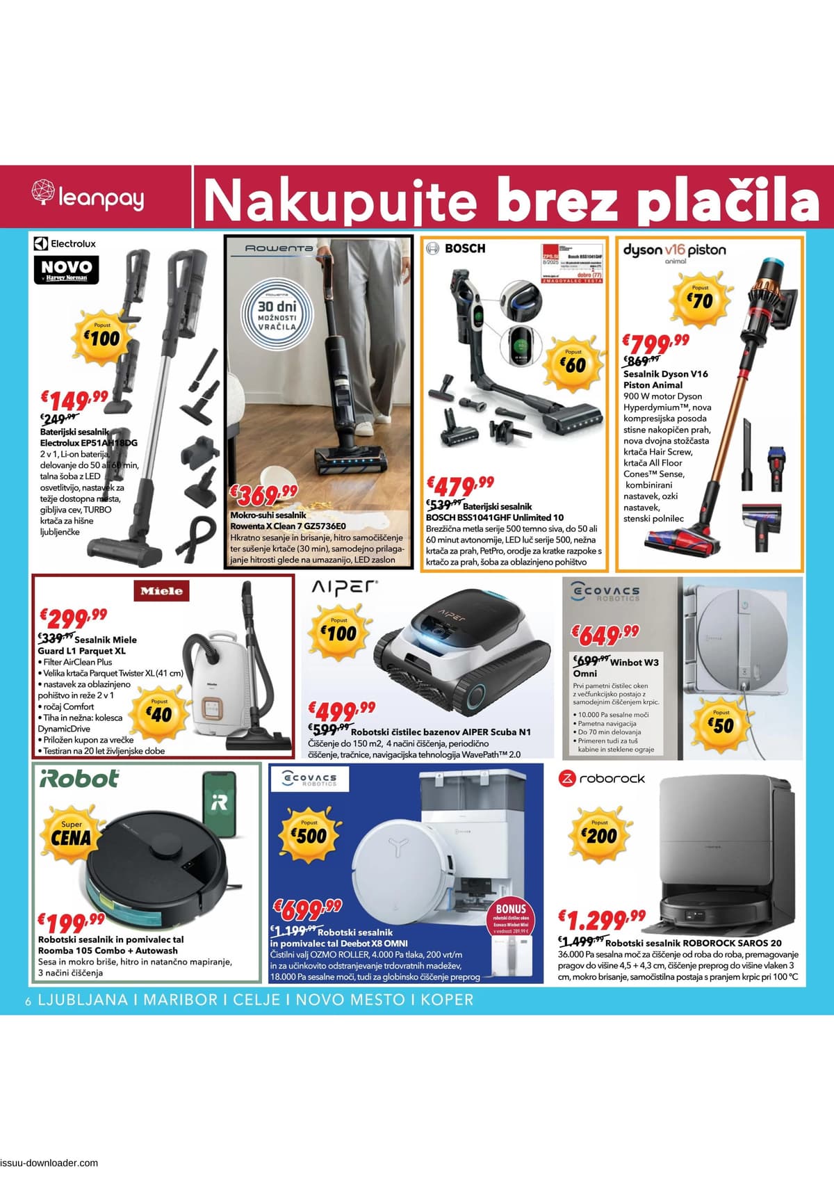 Stran 6. Harvey Norman kataloga - Brez plačila obroka do oktobra 2026 od 28.05.2026.