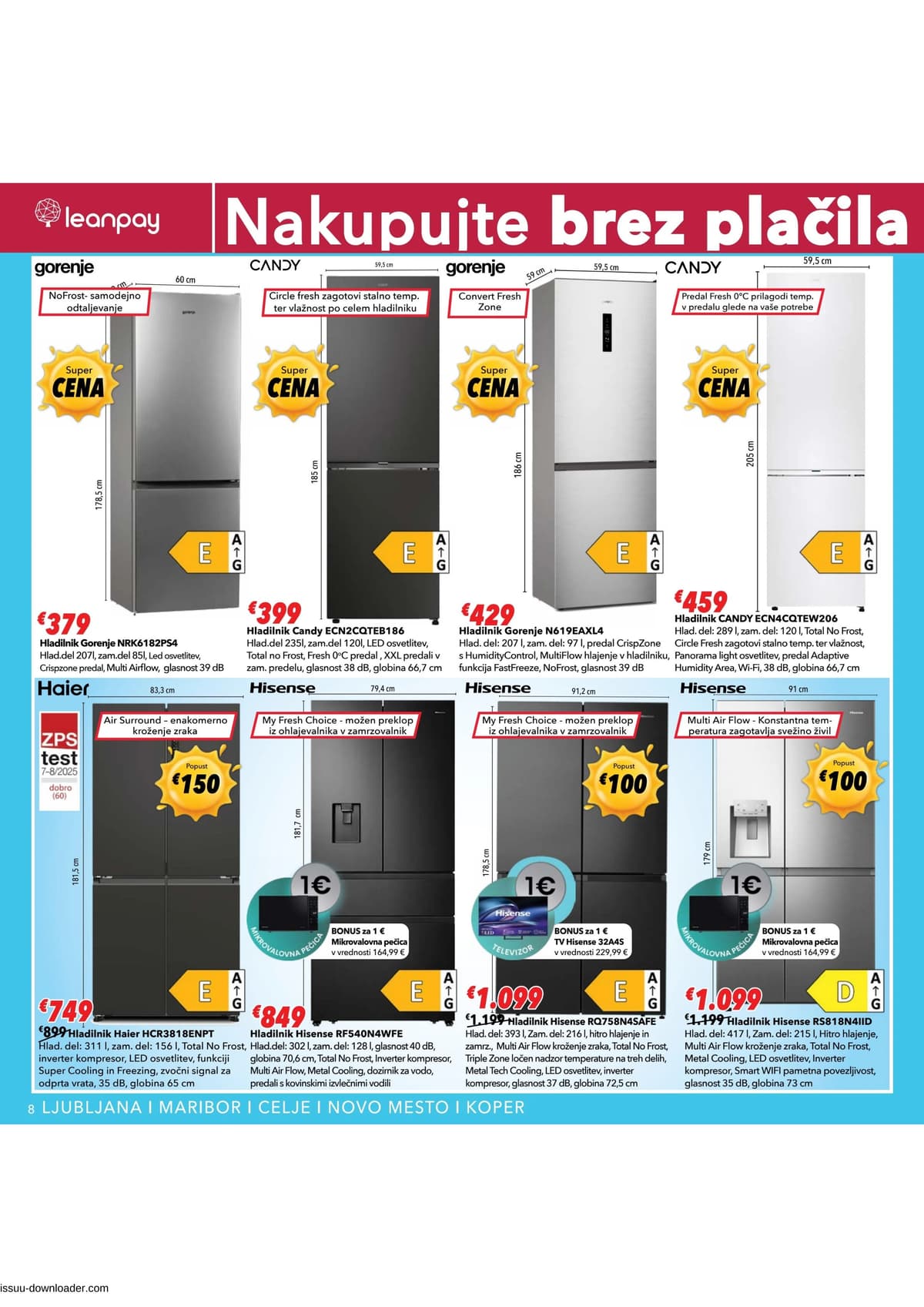 Stran 8. Harvey Norman kataloga - Brez plačila obroka do oktobra 2026