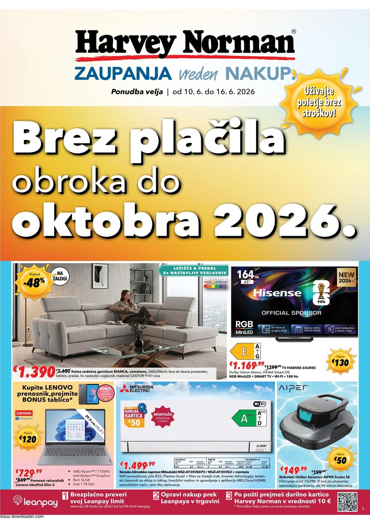 Brez plačila obroka