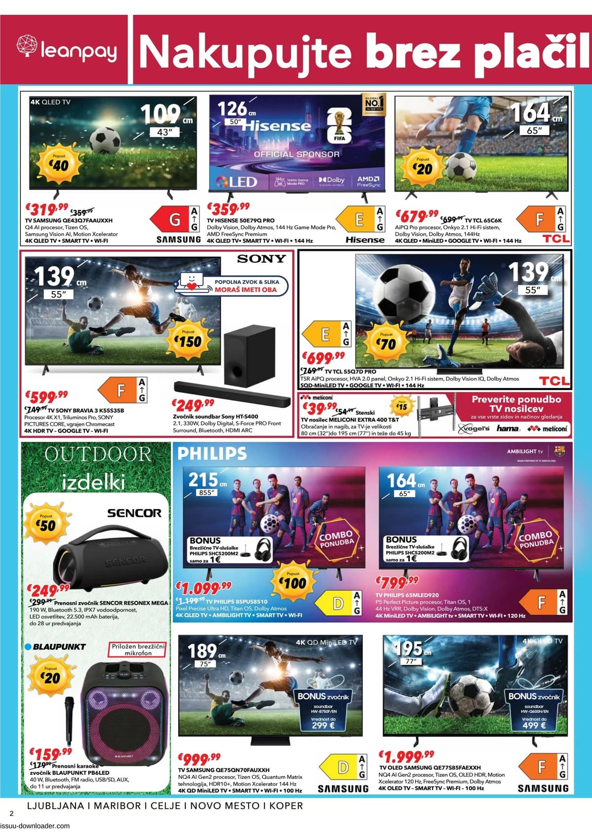Stran 2. Harvey Norman kataloga - Brez plačila obroka od 10.06.2026
