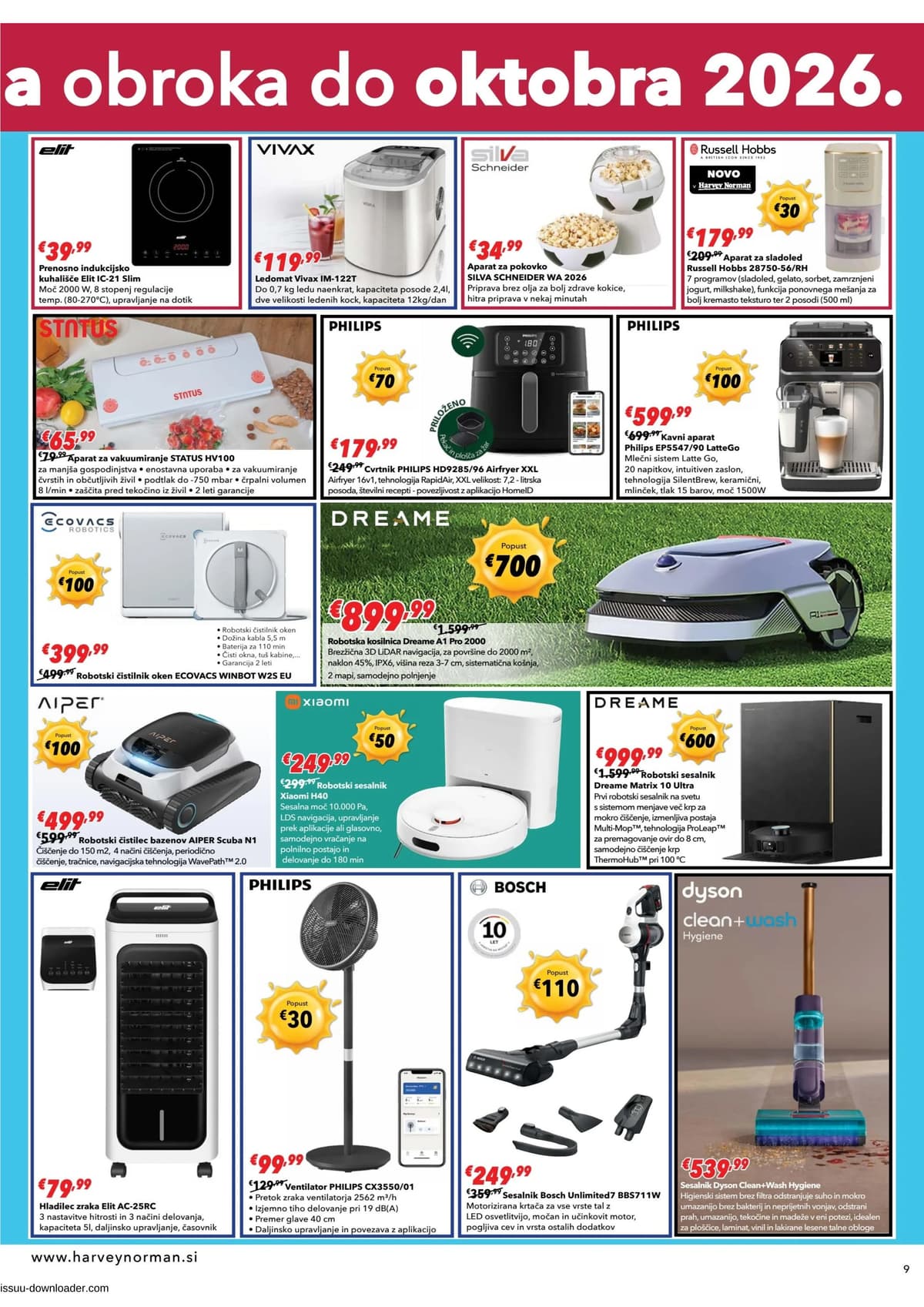 Stran 9. Harvey Norman kataloga - Brez plačila obroka od 10.06.2026