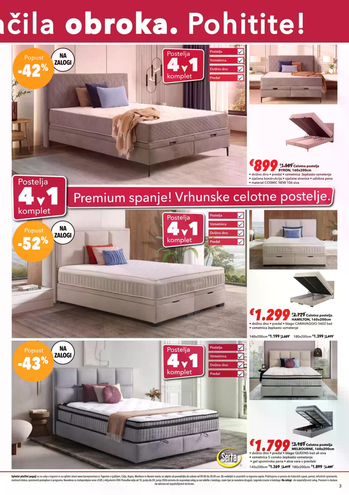 Stran 3. Harvey Norman kataloga - 4 v 1 enostavna izbira celotne postelje