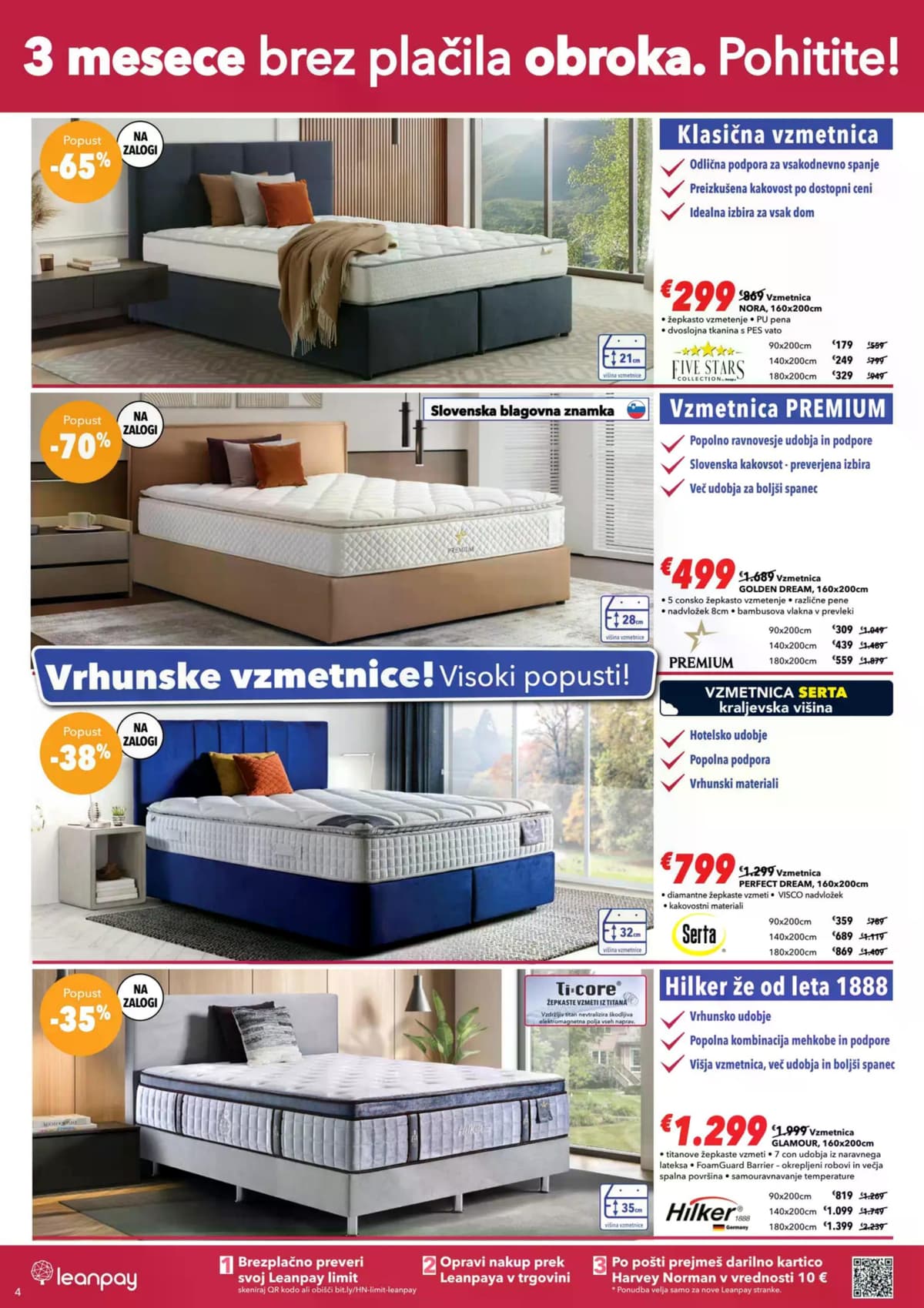 Stran 4. Harvey Norman kataloga - 4 v 1 enostavna izbira celotne postelje