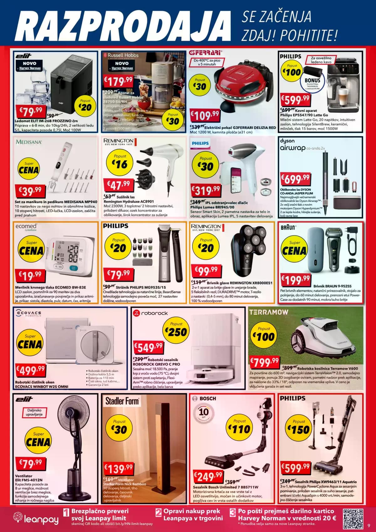 Stran 9. Harvey Norman kataloga - Velika razprodaja se začenja zdaj! od 15.07.2026