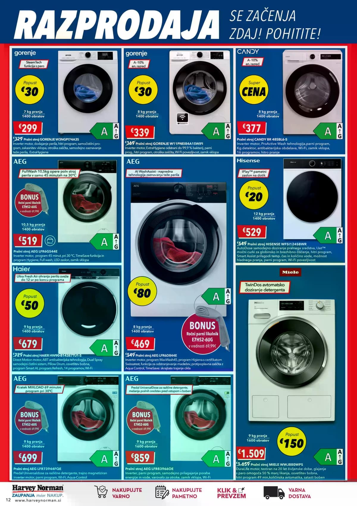 Stran 12. Harvey Norman kataloga - Velika razprodaja se začenja zdaj! od 15.07.2026
