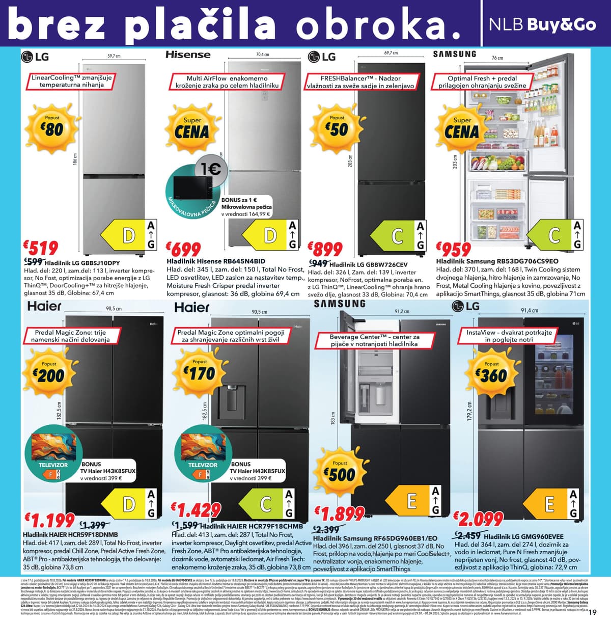Stran 19. Harvey Norman kataloga - Nakupujte poletno in kvalitetno od 07.08.2026