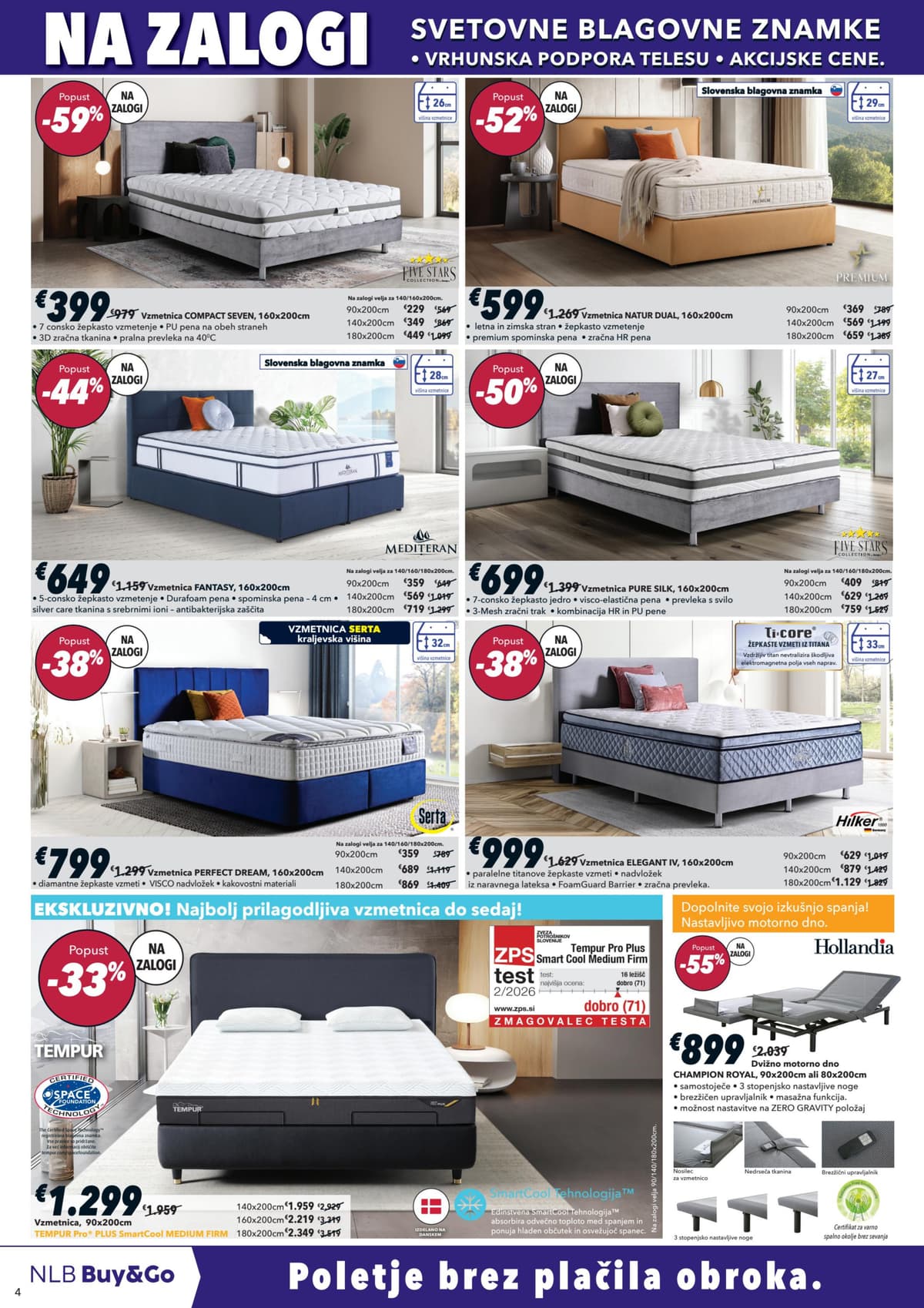 Stran 4. Harvey Norman kataloga - Vzmetnice