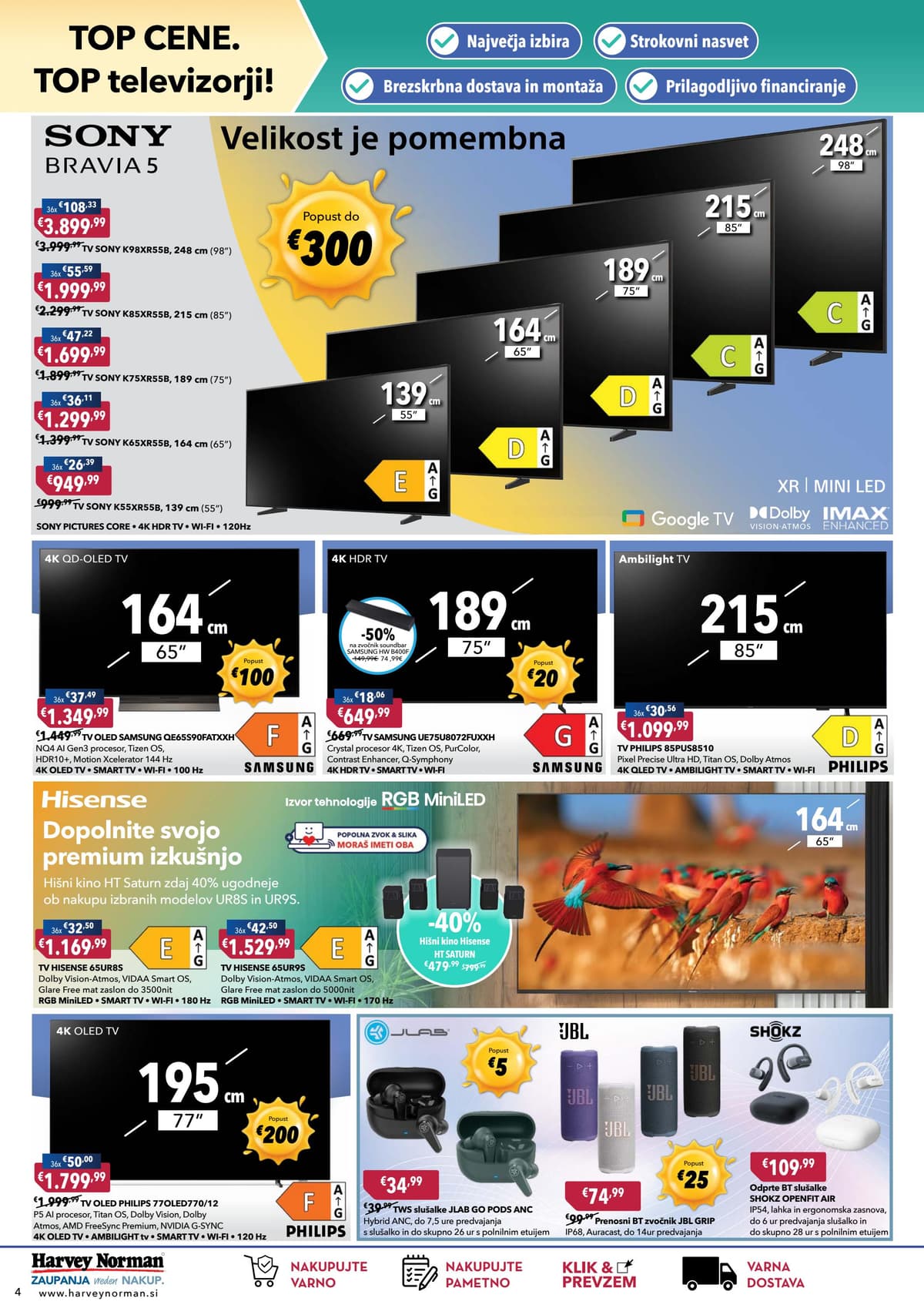 Stran 4. Harvey Norman kataloga - 36 mesecev hitri kredit EOM 0% od 17.08.2026.