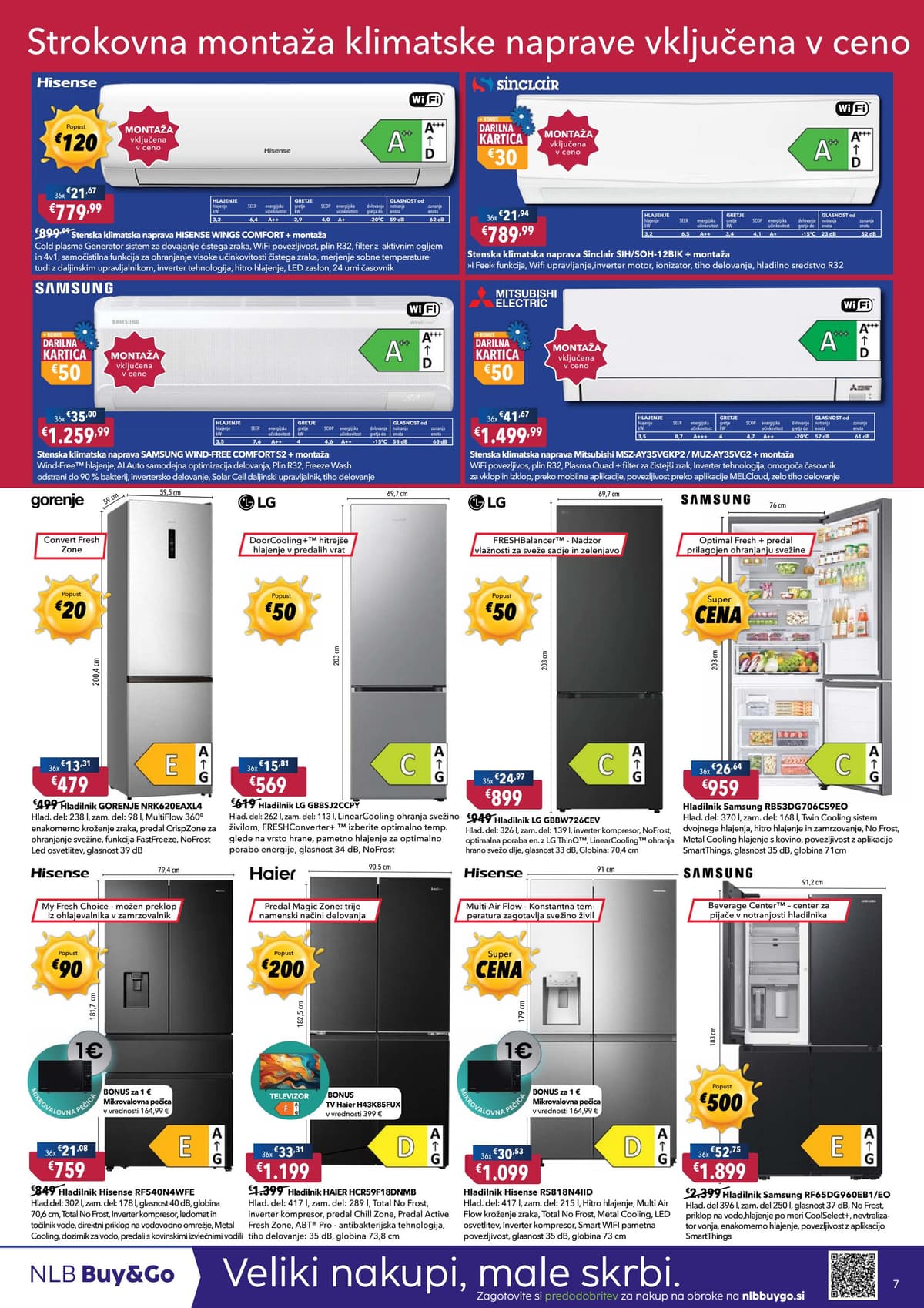 Stran 7. Harvey Norman kataloga - 36 mesecev hitri kredit EOM 0% od 17.08.2026.