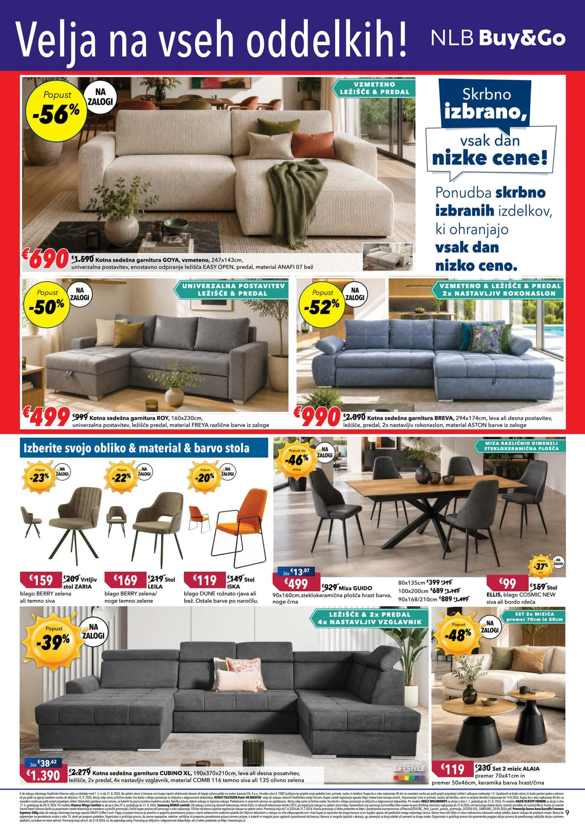 Stran 9. Harvey Norman kataloga - 36 mesecev hitri kredit EOM 0%