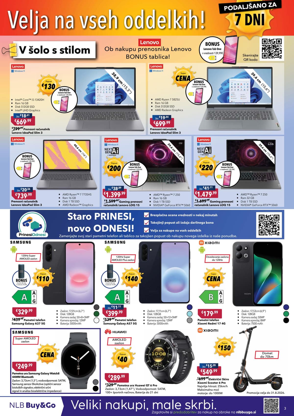 Stran 3. Harvey Norman kataloga - 36 mesecev hitri kredit EOM 0%