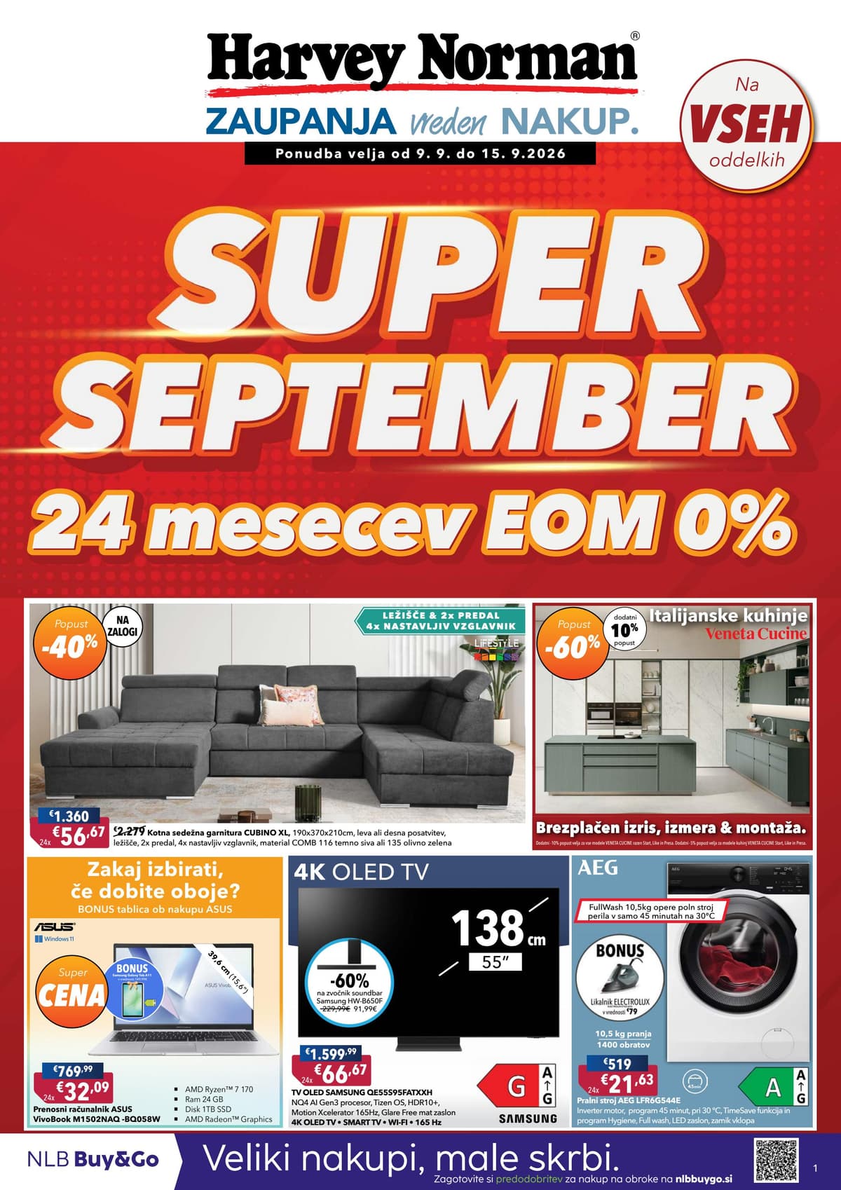 Harvey Norman katalog od 09/09/2026 - Super September