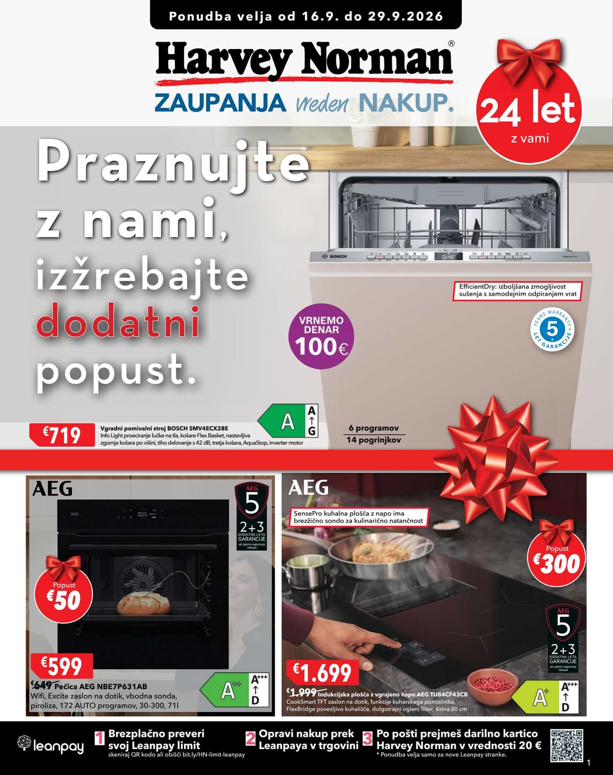 Harvey Norman katalog od 09/16/2026 - Praznujte z nami, izržebajte dodatni popust
