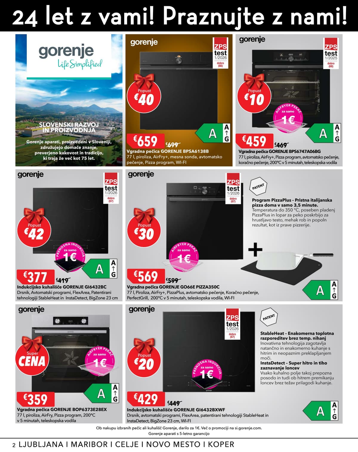 Stran 2. Harvey Norman kataloga - Praznujte z nami, izržebajte dodatni popust od 13.09.2026.