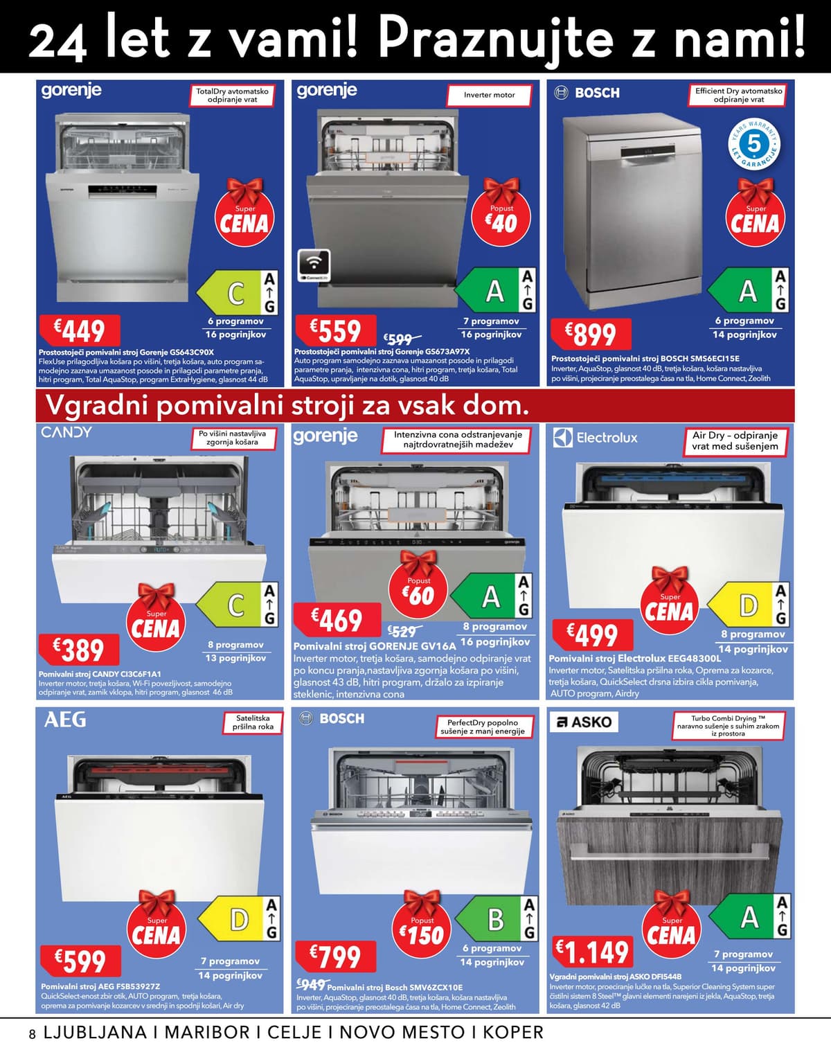 Stran 8. Harvey Norman kataloga - Praznujte z nami, izržebajte dodatni popust od 13.09.2026.