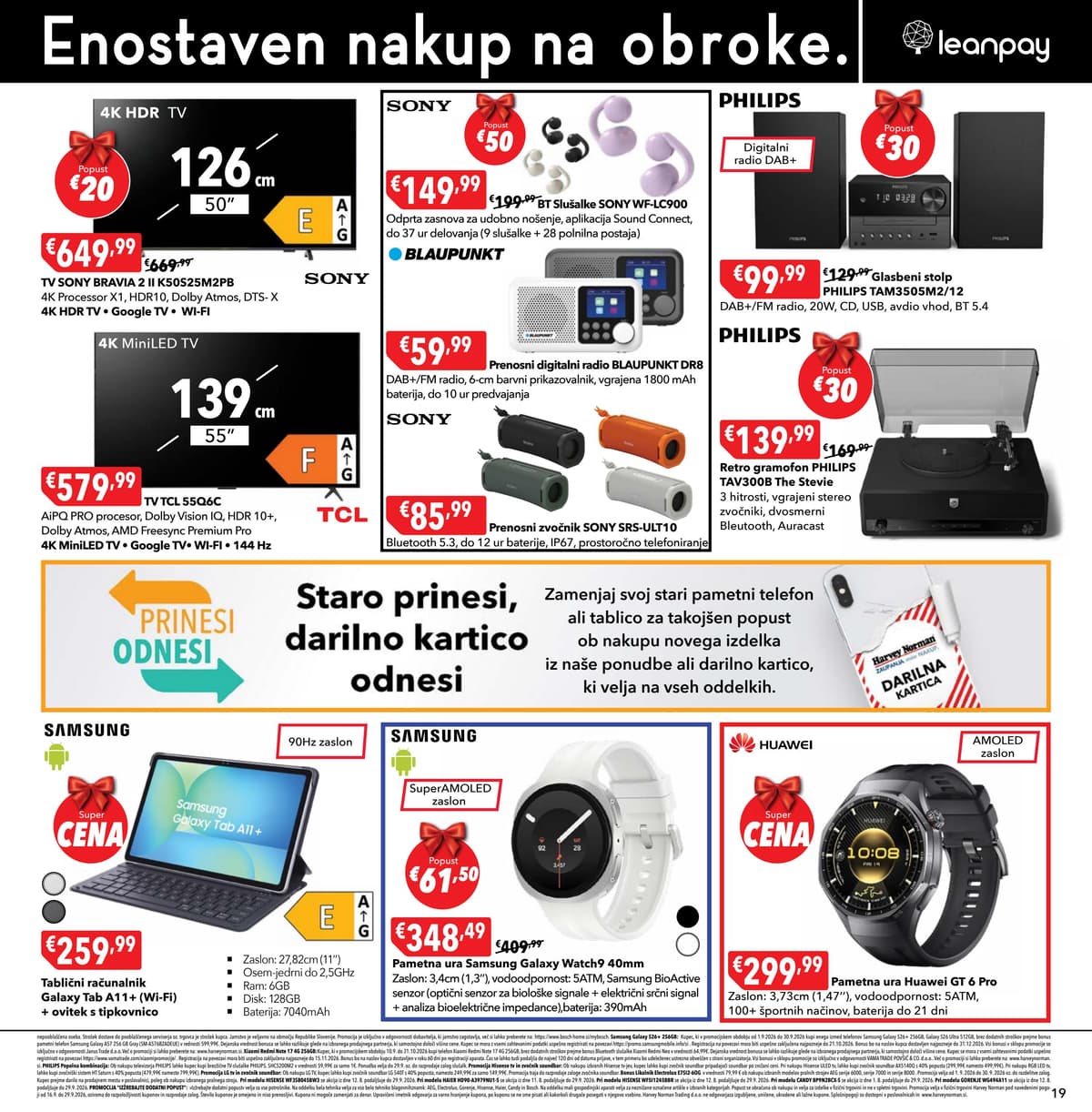 Stran 19. Harvey Norman kataloga - Praznujte z nami od 13.09.2026.