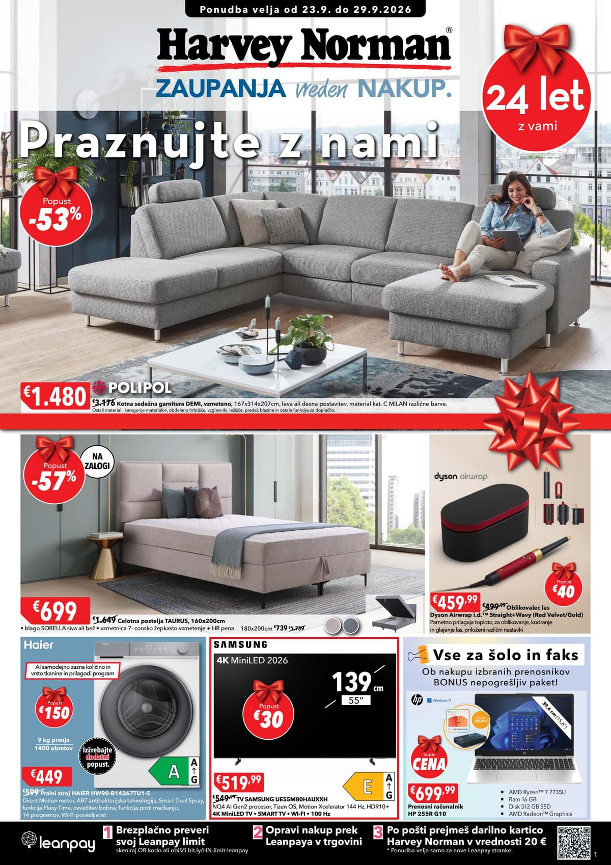 Harvey Norman katalog od 09/23/2026 - Praznujte z nami