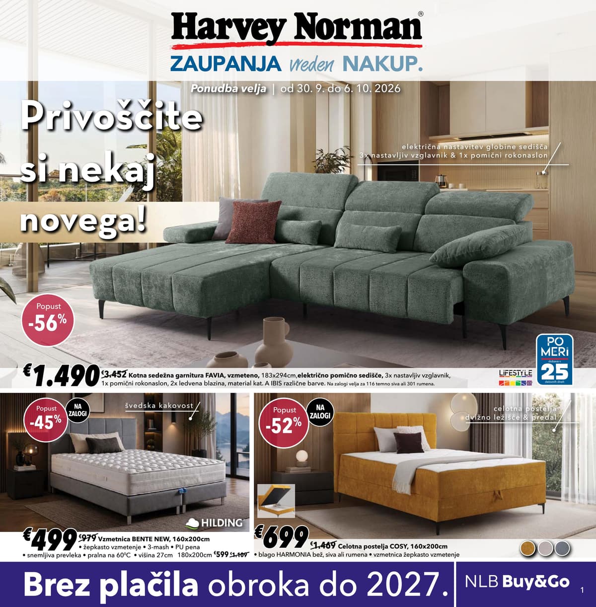 Harvey Norman katalog od 09/30/2026 - Privoščite si nekaj novega