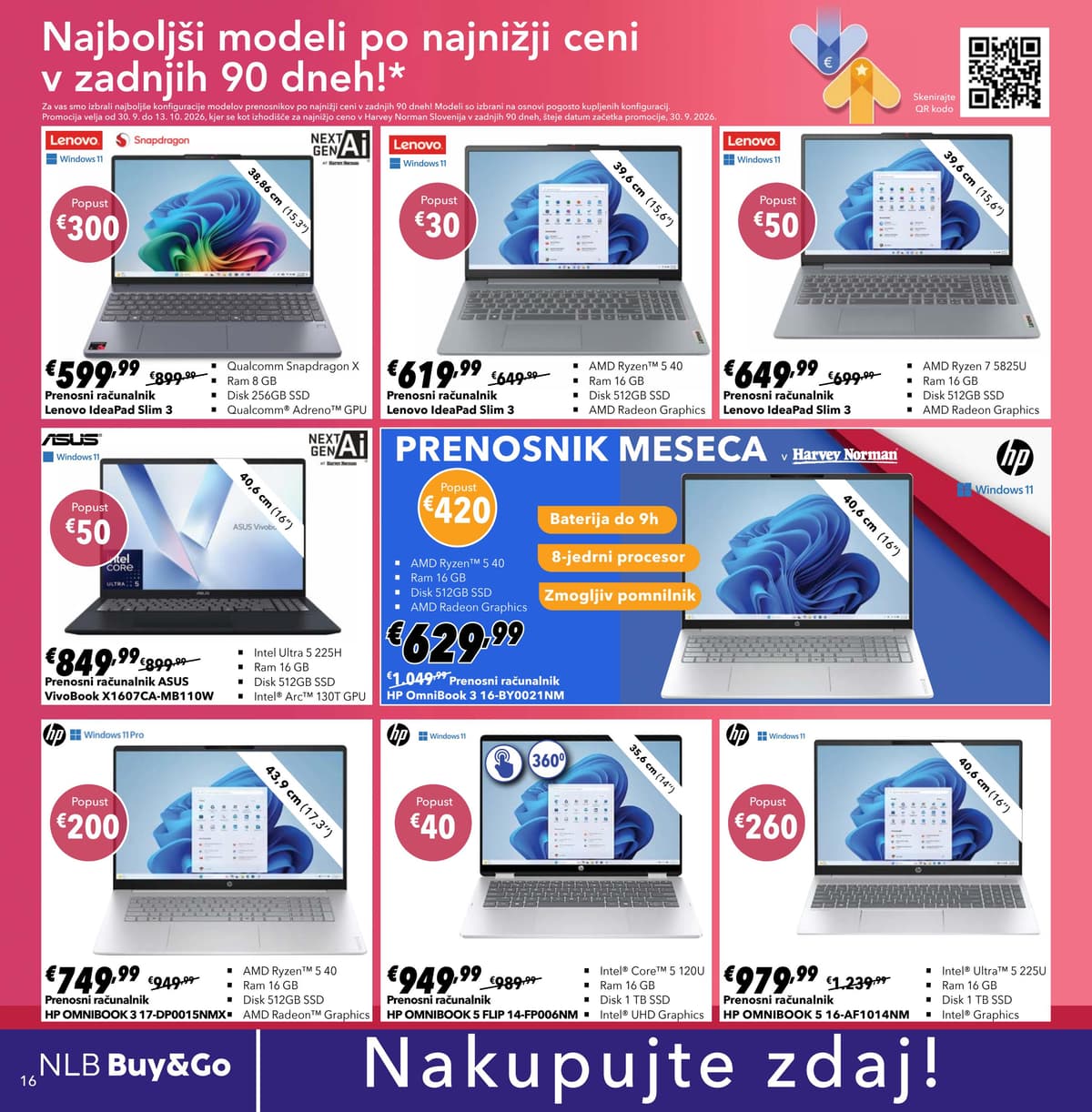 Stran 16. Harvey Norman kataloga - Privoščite si nekaj novega od 28.09.2026.