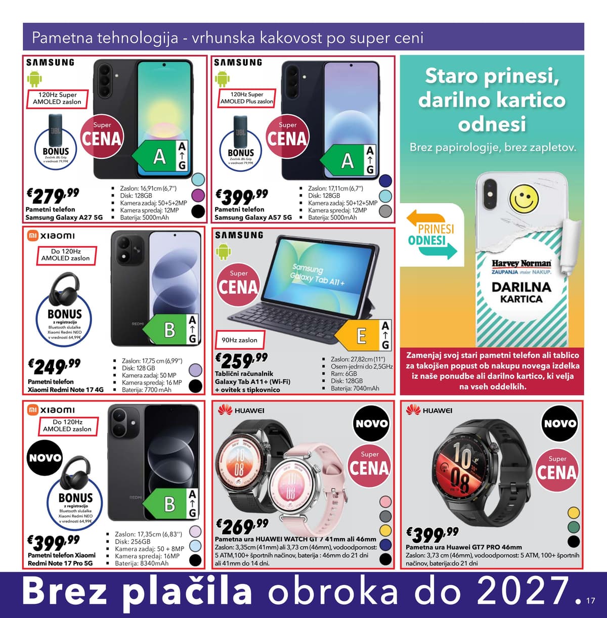 Stran 17. Harvey Norman kataloga - Privoščite si nekaj novega od 28.09.2026.