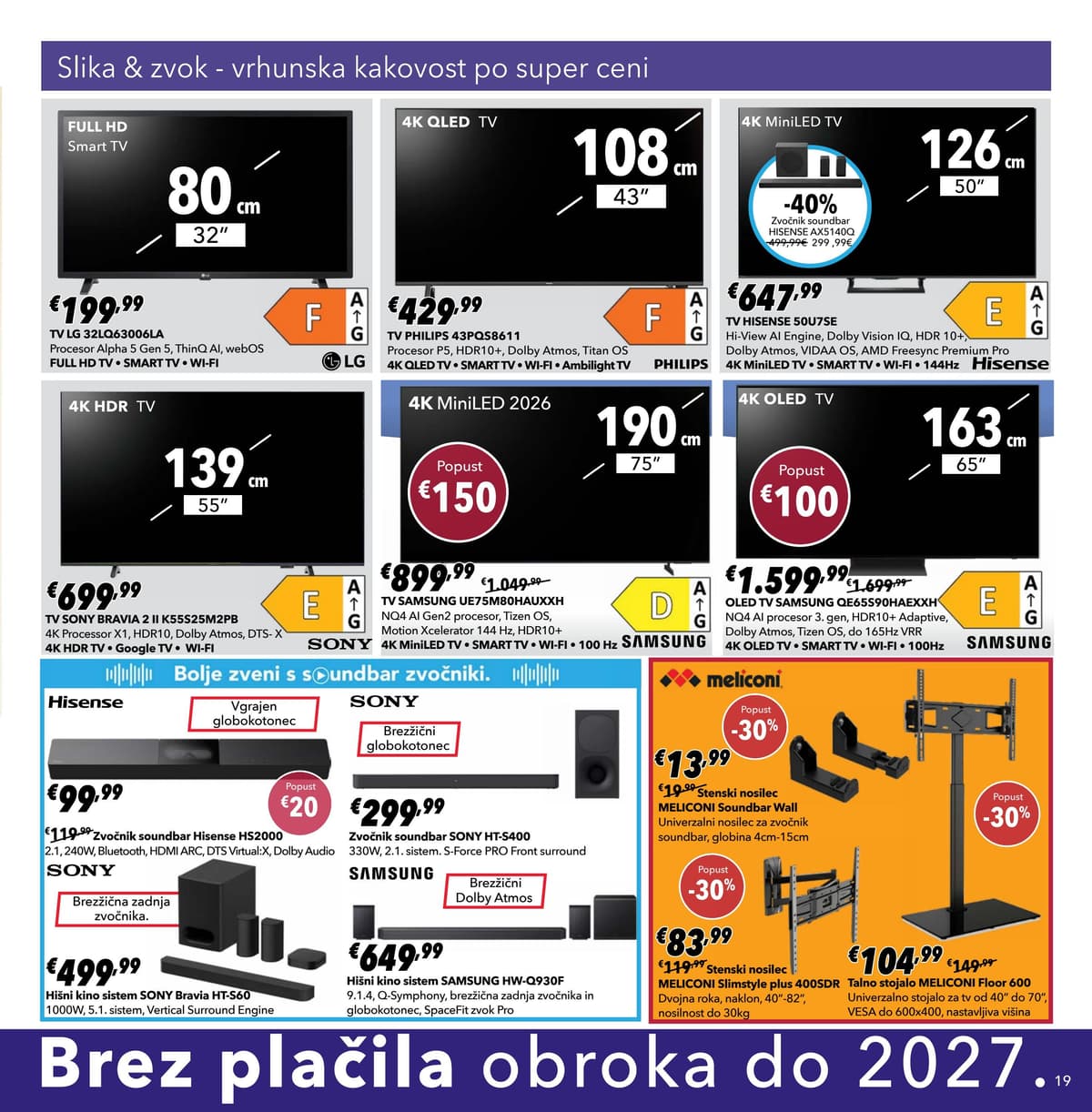Stran 19. Harvey Norman kataloga - Privoščite si nekaj novega od 28.09.2026.
