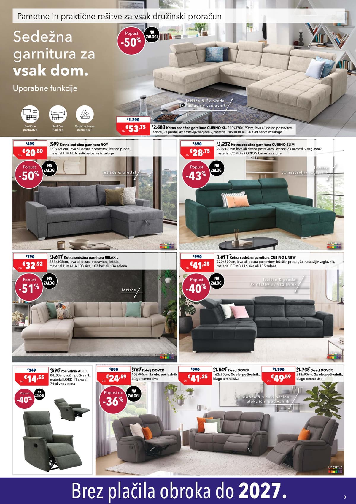 Stran 3. Harvey Norman kataloga - Brez plačila obroka