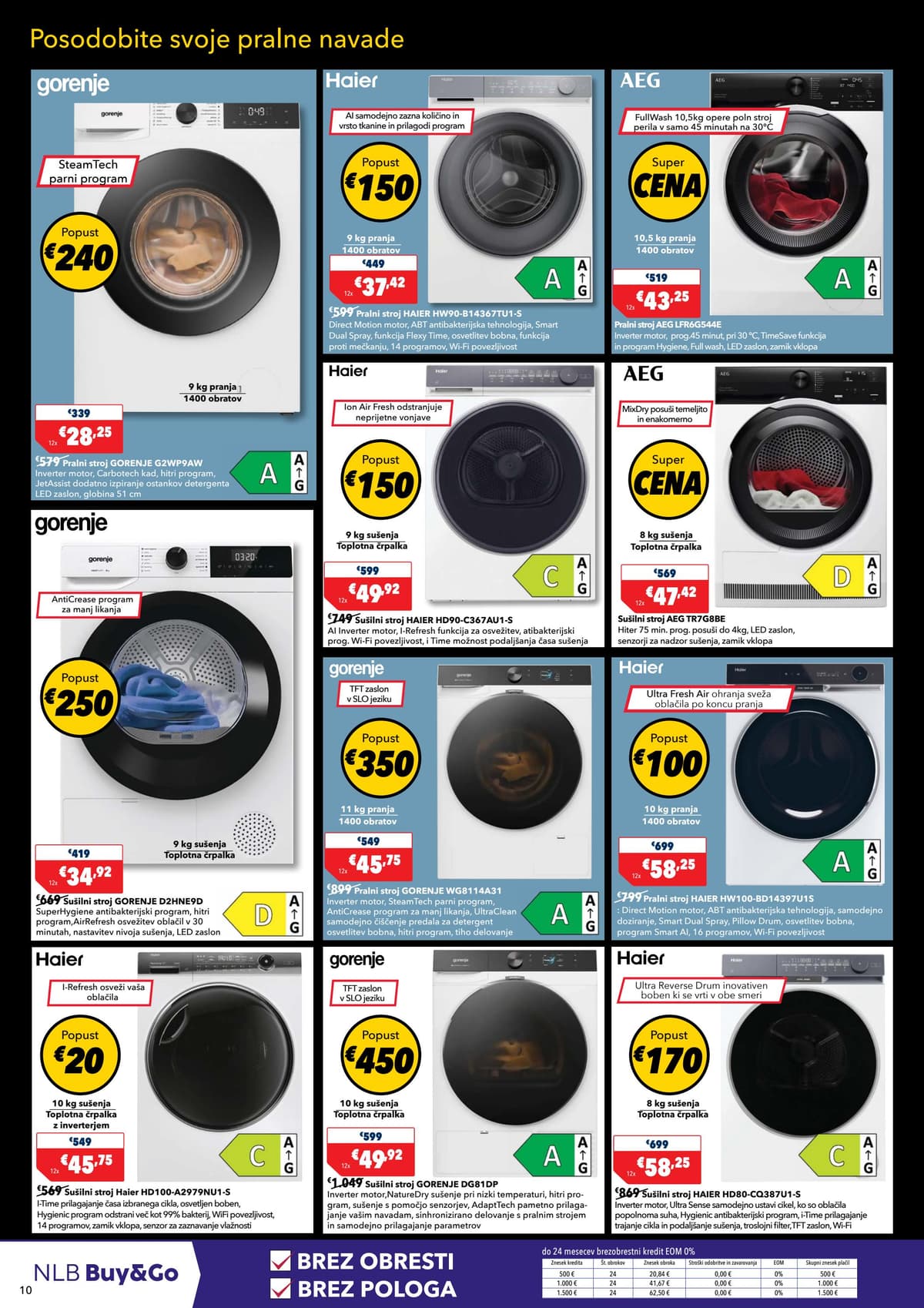 Stran 10. Harvey Norman kataloga - Brez plačila obroka od 13.10.2026.