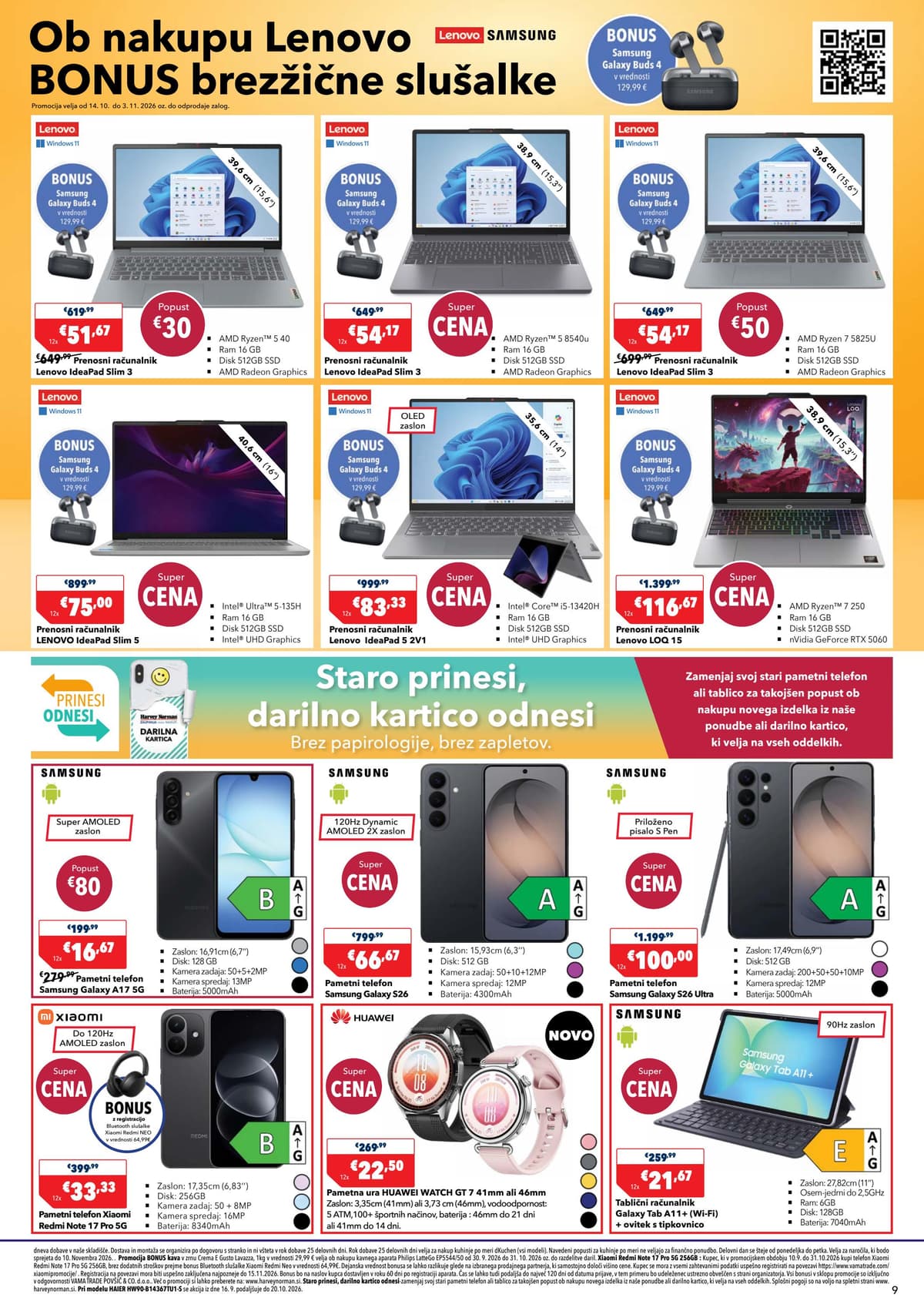 Stran 9. Harvey Norman kataloga - Brez plačila obroka