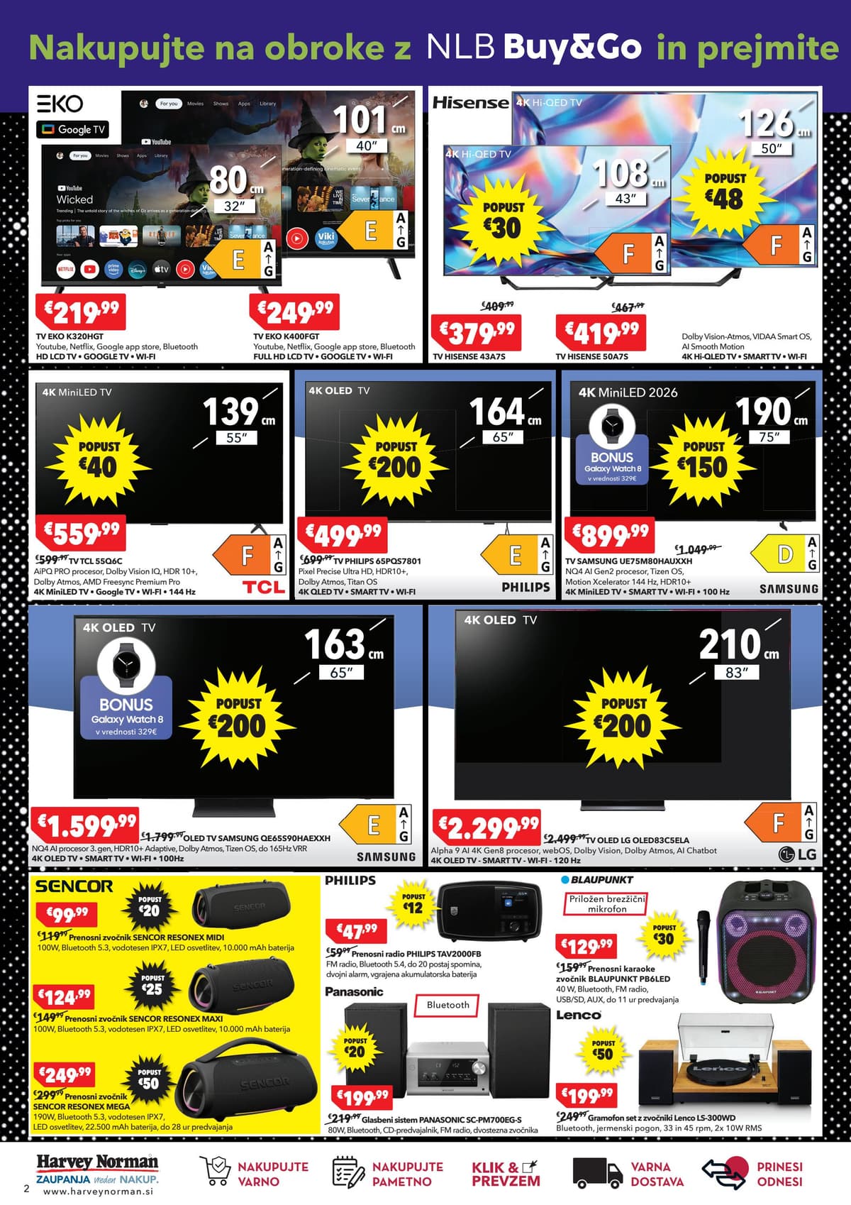 Stran 2. Harvey Norman kataloga - Črni petek popusti od 20.10.2026.