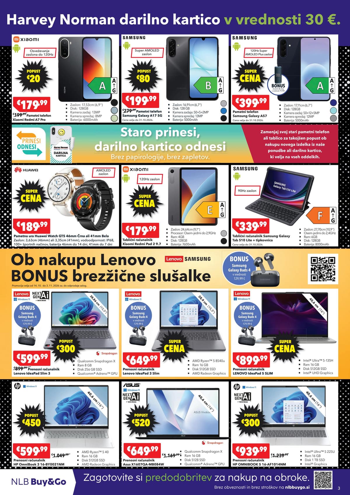 Stran 3. Harvey Norman kataloga - Črni petek popusti od 20.10.2026.