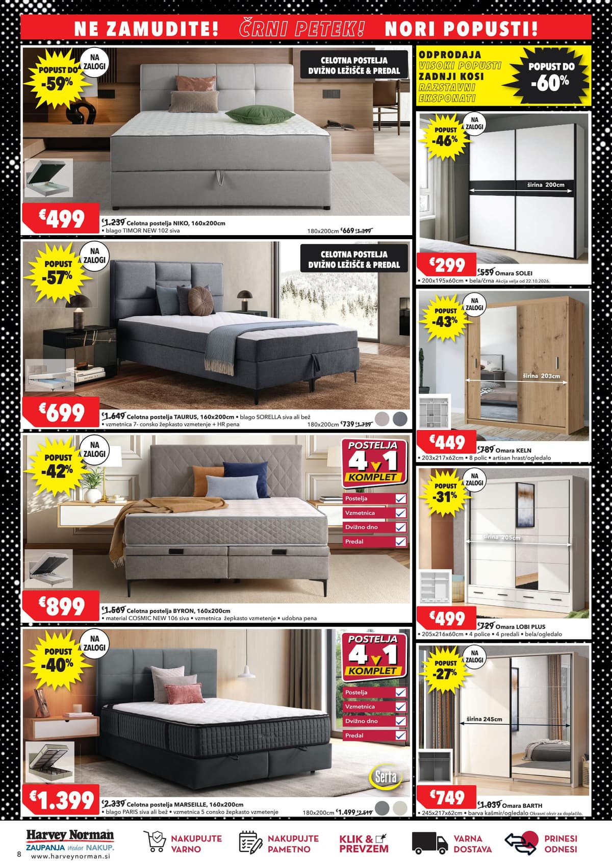 Stran 8. Harvey Norman kataloga - Črni petek popusti od 20.10.2026.