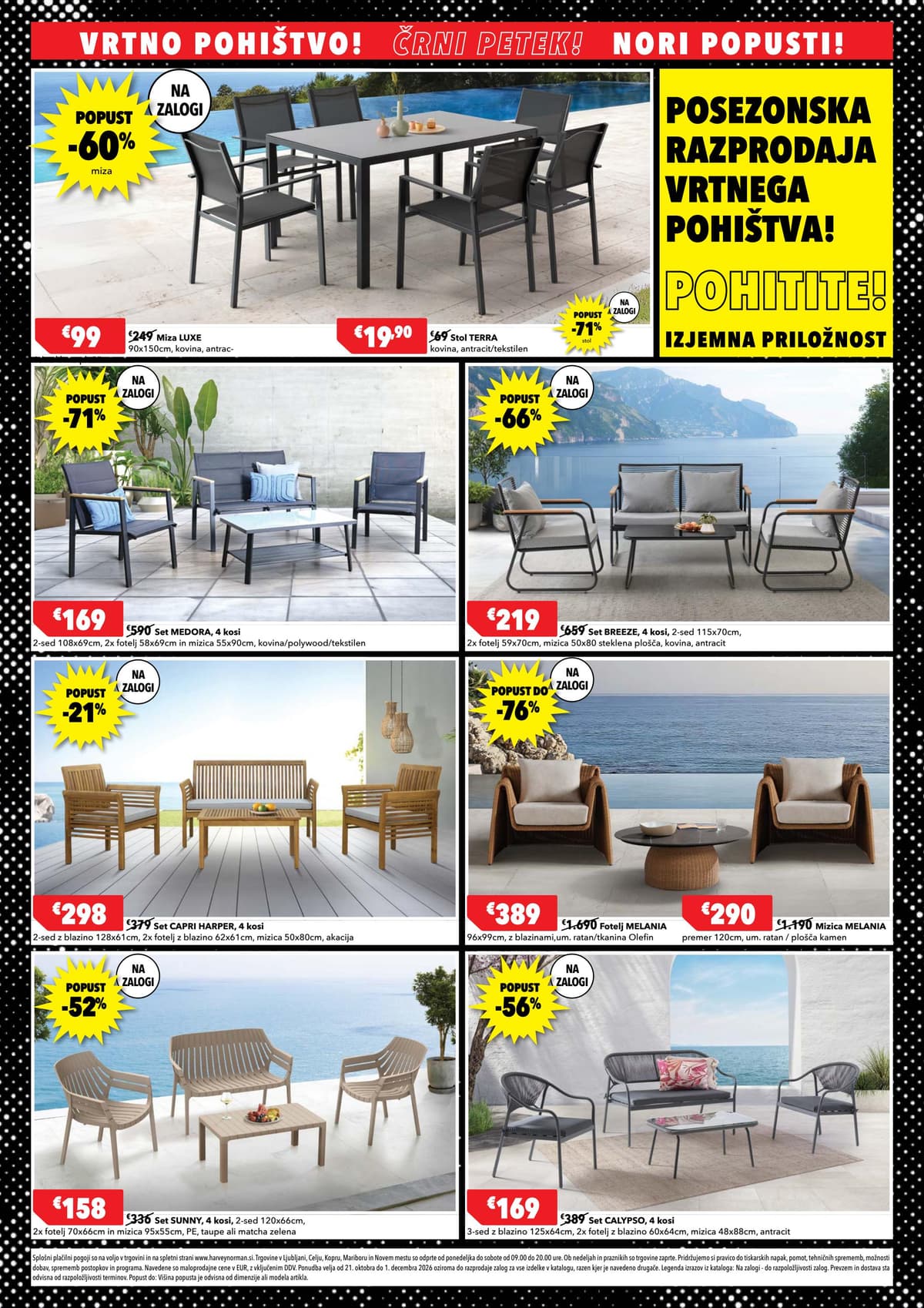 Stran 5. Harvey Norman kataloga - Velika posezonska akcija vrtnega pohištva od 28.10.2026.