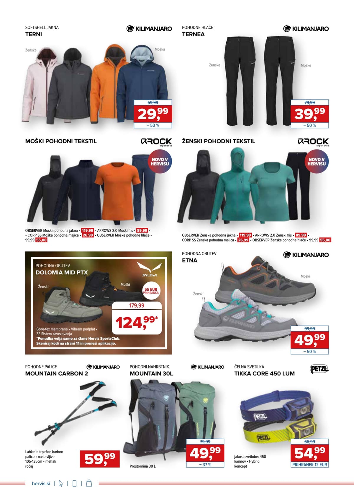 Stran 10. Hervis kataloga - Pomlad Kliče od 24.03.2026.