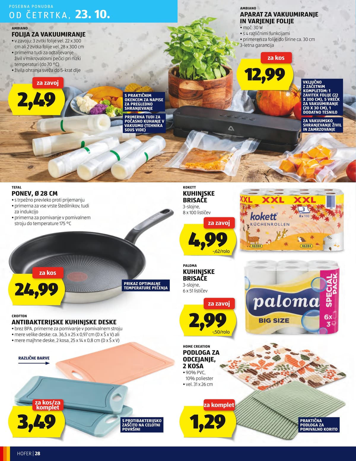 Stran 28. Hofer kataloga - Akcijska ponudba