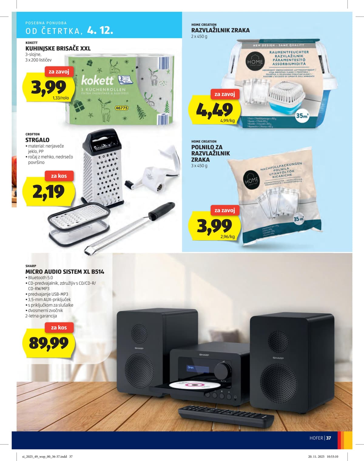 Stran 37. Hofer kataloga - Več kot fer od 03.03.2026.