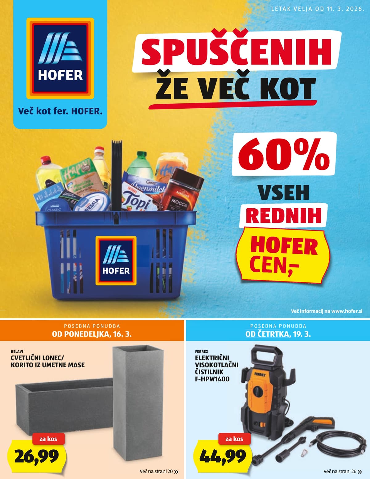 Stran 1. Hofer kataloga - Akcijska Ponudba od 11.03.2026.