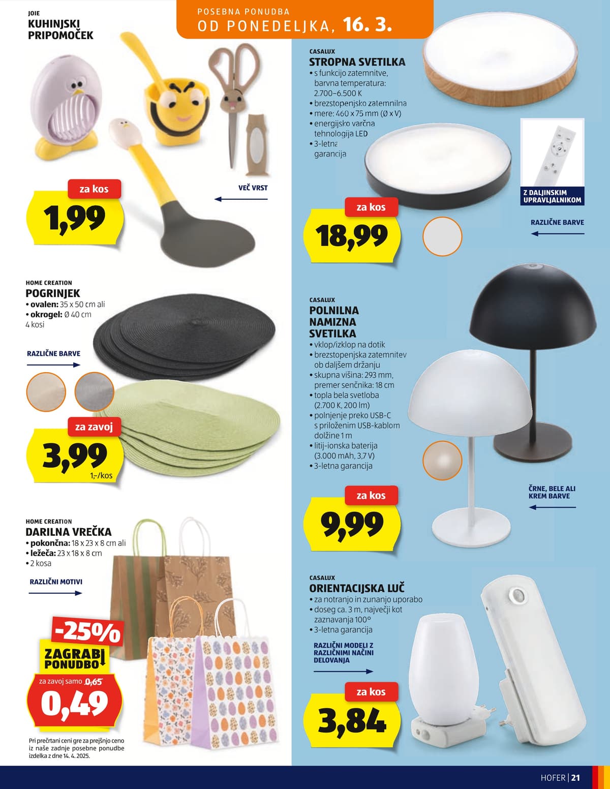 Stran 21. Hofer kataloga - Akcijska Ponudba od 11.03.2026.
