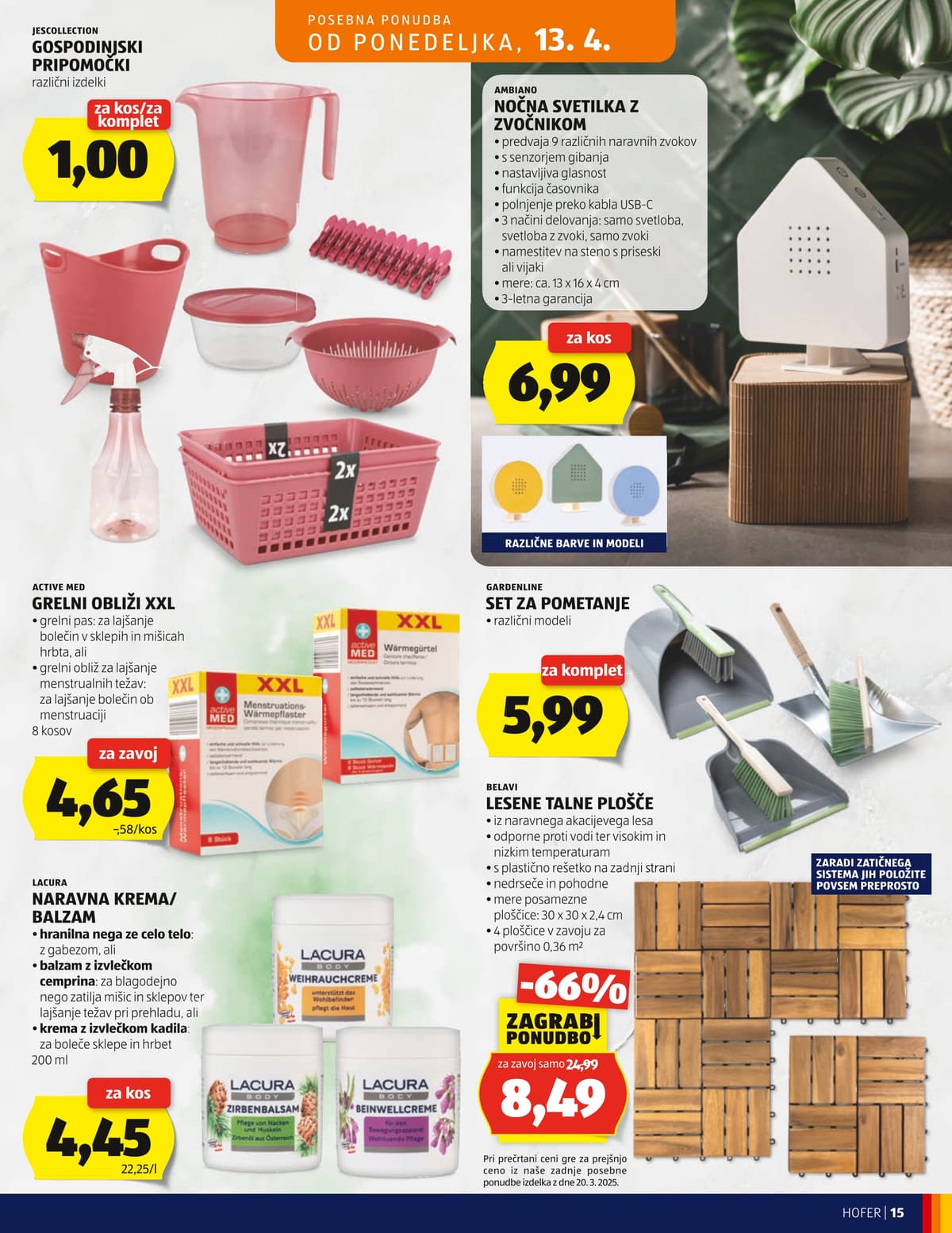 Stran 15. Hofer kataloga - Akcijska Ponudba