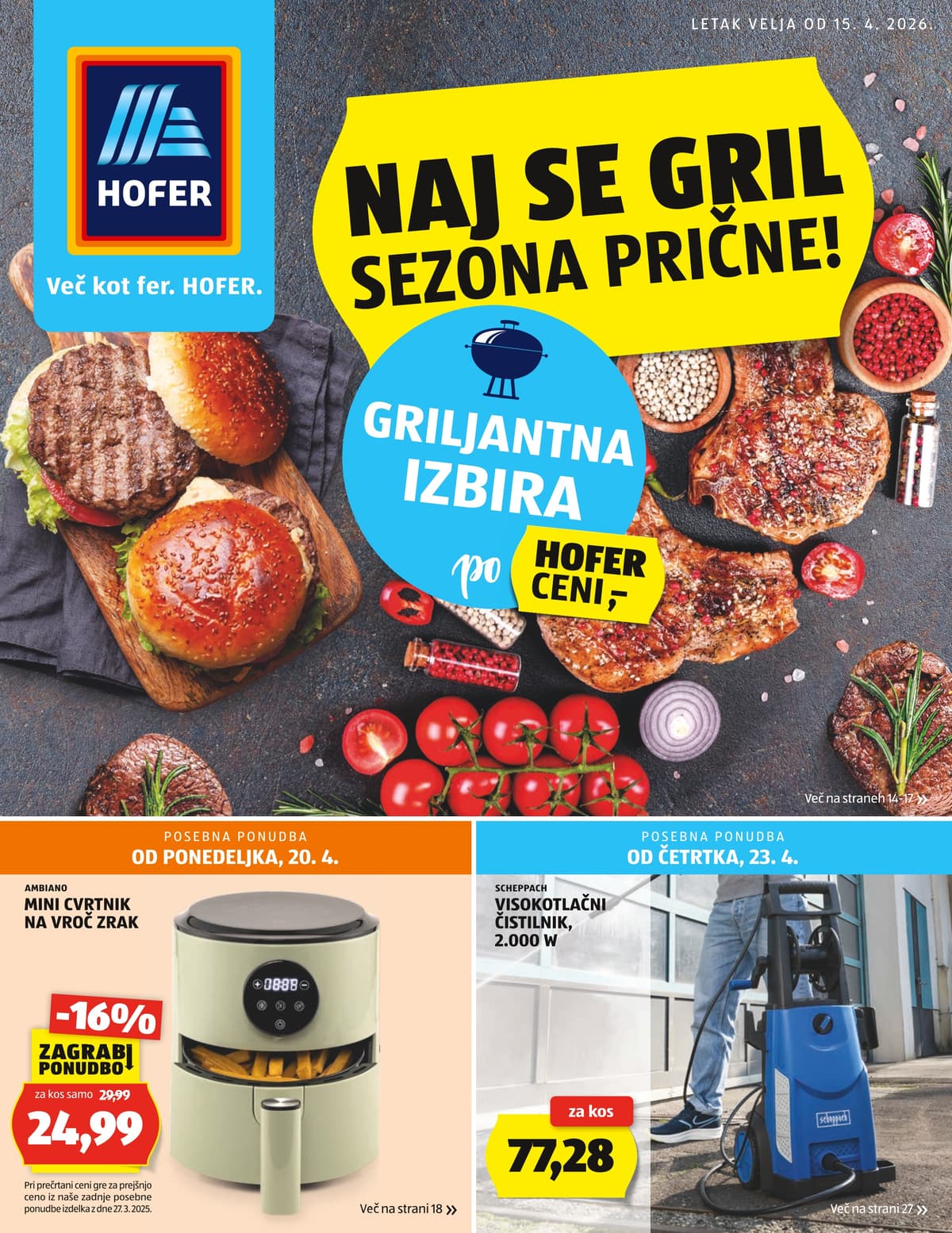 Stran 1. Hofer kataloga - Akcijska Ponudba od 15.04.2026.