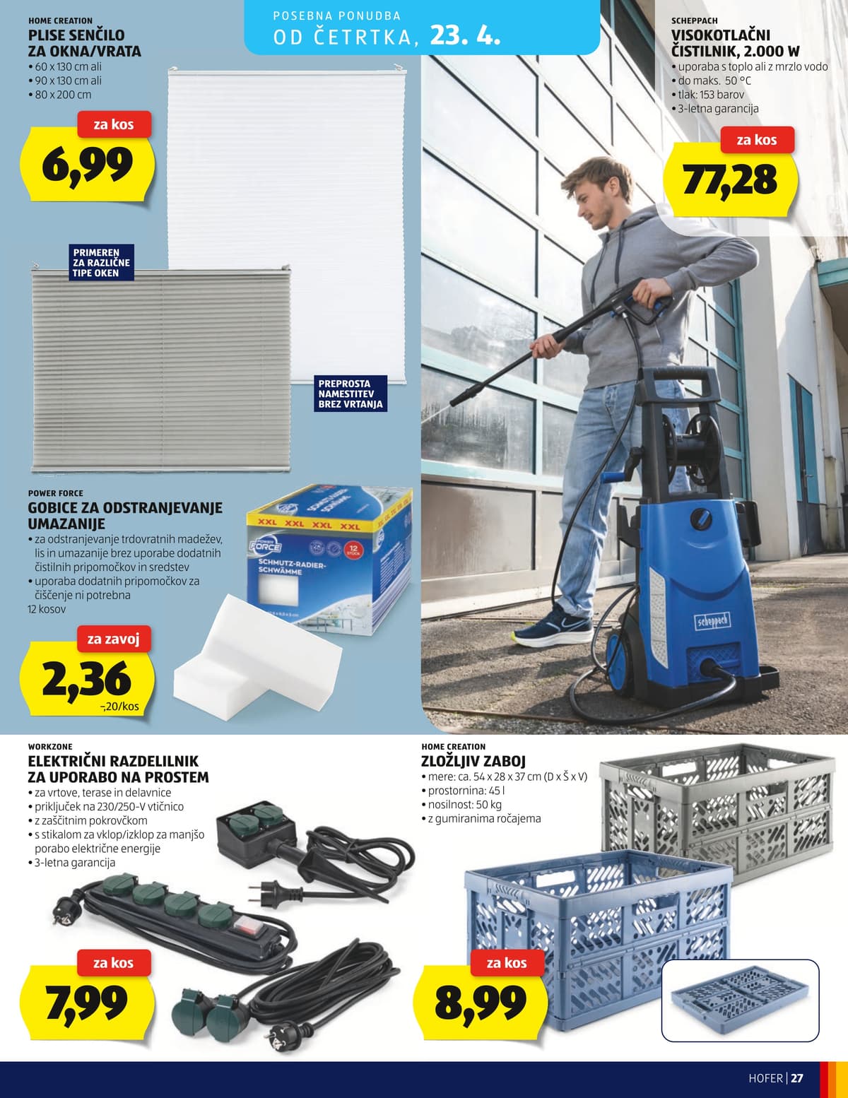 Stran 27. Hofer kataloga - Akcijska Ponudba od 15.04.2026.