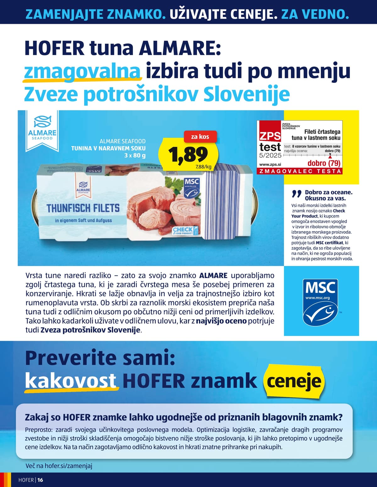 Stran 16. Hofer kataloga - Akcijska Ponudba od 29.04.2026.