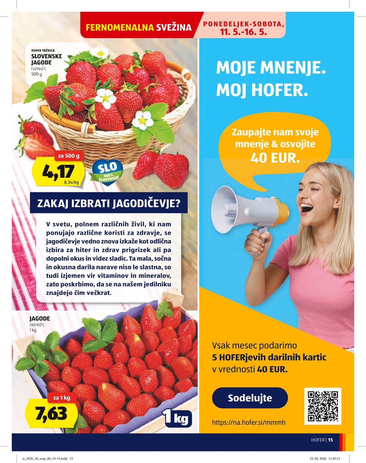 Stran 15. Hofer kataloga - Akcijska Ponudba od 06.05.2026.