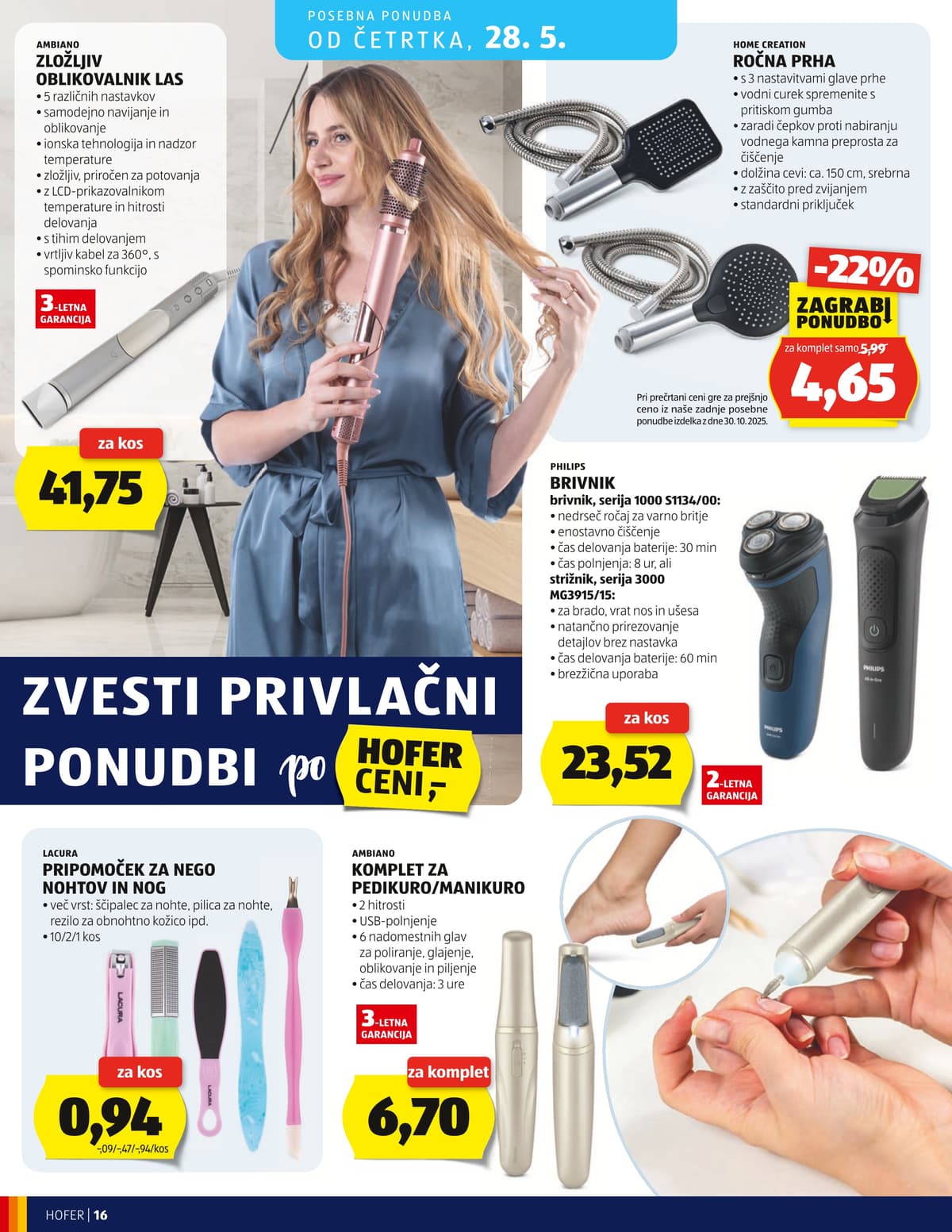 Stran 16. Hofer kataloga - Akcijska Ponudba od 20.05.2026.